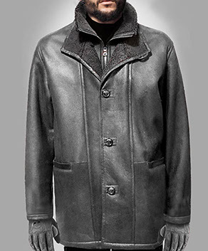 Simplmasygenix Clearance Men's Leather Coat Zipper Winter Casual Outwear  Pure Color Zipper Breathable Coat 